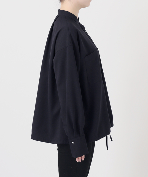 JOURNAL STANDARD(ジャーナルスタンダード)の「《追加》ウーリッシュツイルタックボリュームシャツ(シャツ/ブラウス・レディース・ネイビー/アイボリー/ベージュ・FREE)」の18枚目の写真