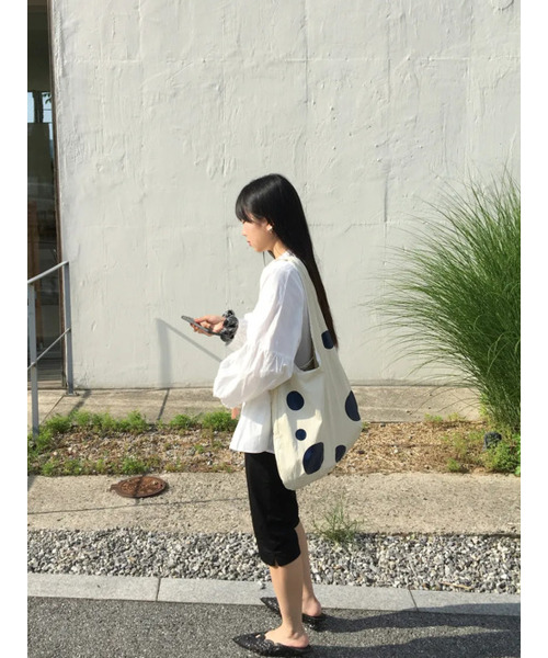 ACOC(アコック)の「Dot Bubble Bag_Glossy Ivory(エコバッグ/サブバッグ・レディース・その他・FREE)」の1枚目の写真