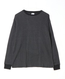 R.P.miller/Panel-Ribbed CF Crew-Neck Long-Sleeve T-Shirt /142C 秋服 冬服