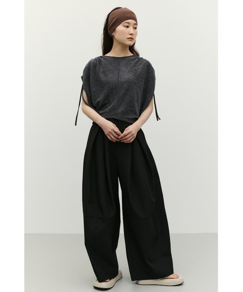 STYLEMIXER(スタイルミキサー)の「【大人気パンツが再入荷&新色追加】タックフォルムパンツ(その他パンツ・レディース・グレー/キャメル/アイボリー/ブラック・SMALL/MEDIUM)」の16枚目の写真