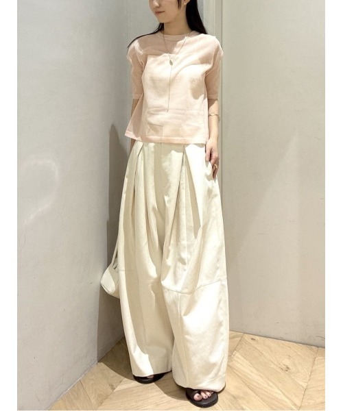 STYLEMIXER(スタイルミキサー)の「【大人気パンツが再入荷&新色追加】タックフォルムパンツ(その他パンツ・レディース・グレー/キャメル/アイボリー/ブラック・SMALL/MEDIUM)」の7枚目の写真