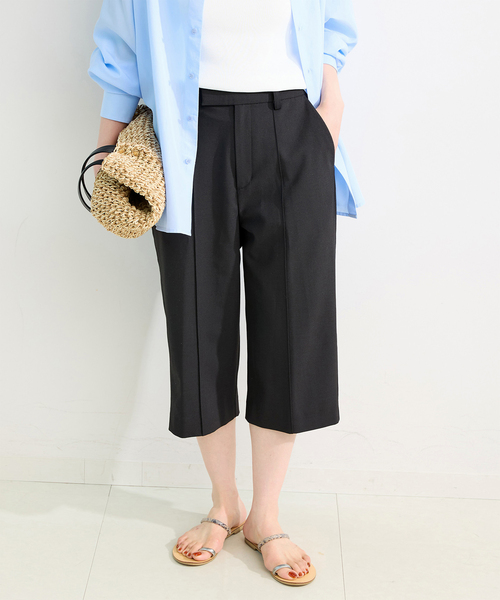 Simplicite(サンプリシテ)の「手洗い可 / *MAI.M. WOOLY BERMUDA(その他パンツ・レディース・ベージュ/グレー/ブラック・SMALL/MEDIUM)」の2枚目の写真