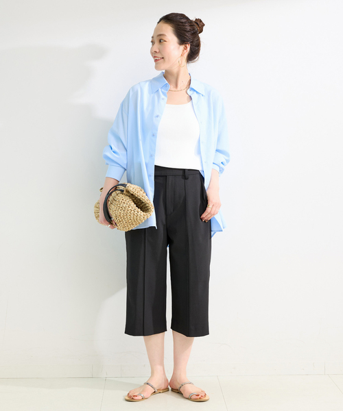 Simplicite(サンプリシテ)の「手洗い可 / *MAI.M. WOOLY BERMUDA(その他パンツ・レディース・ベージュ/グレー/ブラック・SMALL/MEDIUM)」の4枚目の写真