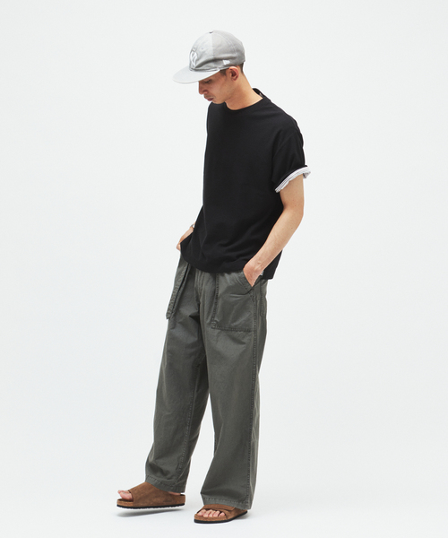 JOURNAL STANDARD(ジャーナルスタンダード)の「クレープ ウィーヴ リラックス Tシャツ(Tシャツ/カットソー・メンズ・ブラック系その他/ホワイト系その他/グレー/ブラウン・MEDIUM/SMALL/LARGE)」の6枚目の写真