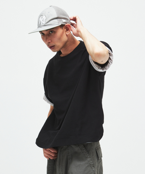 JOURNAL STANDARD(ジャーナルスタンダード)の「クレープ ウィーヴ リラックス Tシャツ(Tシャツ/カットソー・メンズ・ブラック系その他/ホワイト系その他/グレー/ブラウン・MEDIUM/SMALL/LARGE)」の10枚目の写真