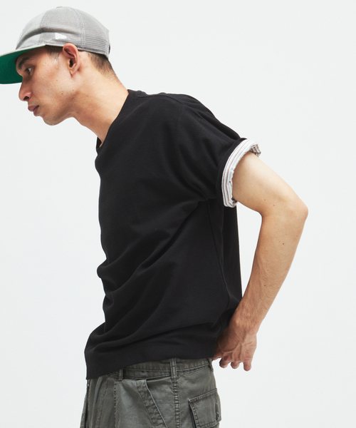 JOURNAL STANDARD(ジャーナルスタンダード)の「クレープ ウィーヴ リラックス Tシャツ(Tシャツ/カットソー・メンズ・ブラック系その他/ホワイト系その他/グレー/ブラウン・MEDIUM/SMALL/LARGE)」の13枚目の写真
