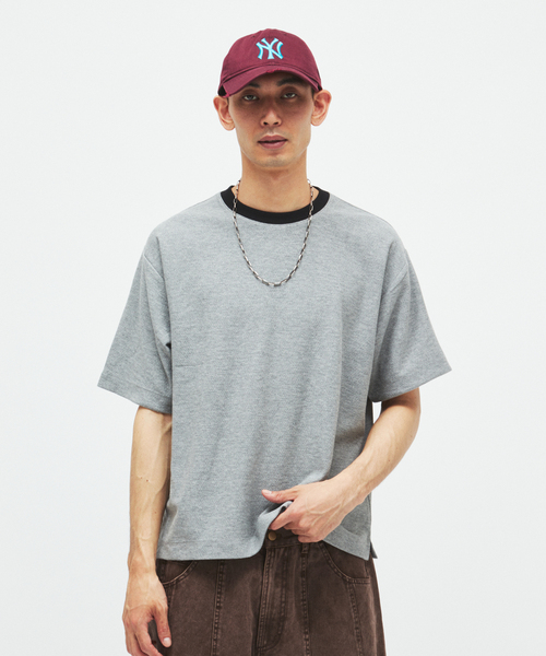 JOURNAL STANDARD(ジャーナルスタンダード)の「クレープ ウィーヴ リラックス Tシャツ(Tシャツ/カットソー・メンズ・ブラック系その他/ホワイト系その他/グレー/ブラウン・MEDIUM/SMALL/LARGE)」の14枚目の写真