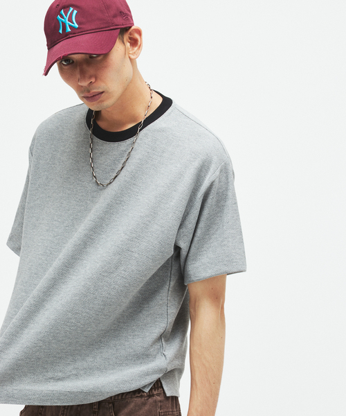 JOURNAL STANDARD(ジャーナルスタンダード)の「クレープ ウィーヴ リラックス Tシャツ(Tシャツ/カットソー・メンズ・ブラック系その他/ホワイト系その他/グレー/ブラウン・MEDIUM/SMALL/LARGE)」の17枚目の写真