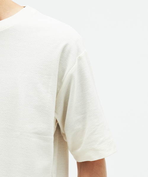 JOURNAL STANDARD(ジャーナルスタンダード)の「クレープ ウィーヴ リラックス Tシャツ(Tシャツ/カットソー・メンズ・ブラック系その他/ホワイト系その他/グレー/ブラウン・MEDIUM/SMALL/LARGE)」の5枚目の写真