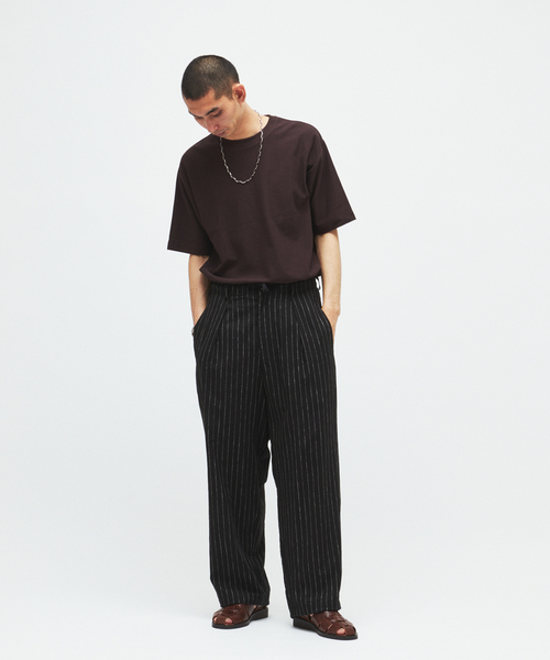 JOURNAL STANDARD(ジャーナルスタンダード)の「クレープ ウィーヴ リラックス Tシャツ(Tシャツ/カットソー・メンズ・ブラック系その他/ホワイト系その他/グレー/ブラウン・MEDIUM/SMALL/LARGE)」の6枚目の写真