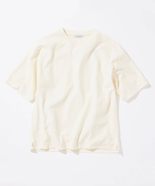 JOURNAL STANDARD(ジャーナルスタンダード)の「クレープ ウィーヴ リラックス Tシャツ(Tシャツ/カットソー・メンズ・ブラック系その他/ホワイト系その他/グレー/ブラウン・MEDIUM/SMALL/LARGE)」の2枚目の写真
