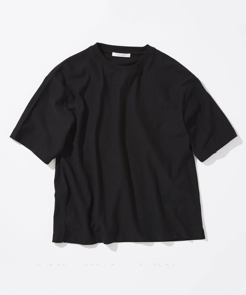 JOURNAL STANDARD(ジャーナルスタンダード)の「クレープ ウィーヴ リラックス Tシャツ(Tシャツ/カットソー・メンズ・ブラック系その他/ホワイト系その他/グレー/ブラウン・MEDIUM/SMALL/LARGE)」の1枚目の写真