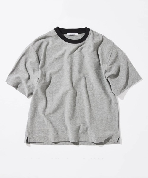 JOURNAL STANDARD(ジャーナルスタンダード)の「クレープ ウィーヴ リラックス Tシャツ(Tシャツ/カットソー・メンズ・ブラック系その他/ホワイト系その他/グレー/ブラウン・MEDIUM/SMALL/LARGE)」の3枚目の写真