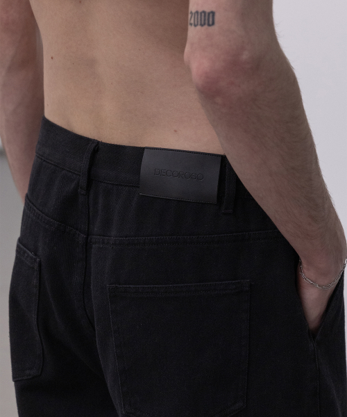 DECOROSO（デコローゾ）の「ツイルコットンセミワイドパンツ[ブラック]（その他パンツ・メンズ・その他・MEDIUM/LARGE/X-LARGE）」の4枚目の写真