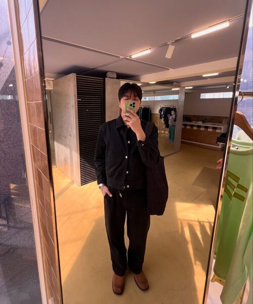 DECOROSO（デコローゾ）の「ツイルコットンセミワイドパンツ[ブラック]（その他パンツ・メンズ・その他・MEDIUM/LARGE/X-LARGE）」の9枚目の写真