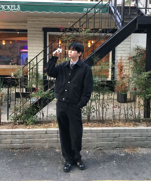 DECOROSO（デコローゾ）の「ツイルコットンセミワイドパンツ[ブラック]（その他パンツ・メンズ・その他・MEDIUM/LARGE/X-LARGE）」の11枚目の写真