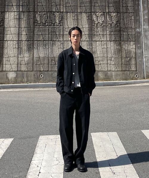 DECOROSO（デコローゾ）の「ツイルコットンセミワイドパンツ[ブラック]（その他パンツ・メンズ・その他・MEDIUM/LARGE/X-LARGE）」の19枚目の写真