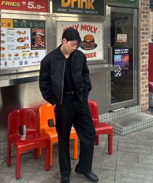 DECOROSO（デコローゾ）の「ツイルコットンセミワイドパンツ[ブラック]（その他パンツ・メンズ・その他・MEDIUM/LARGE/X-LARGE）」の21枚目の写真