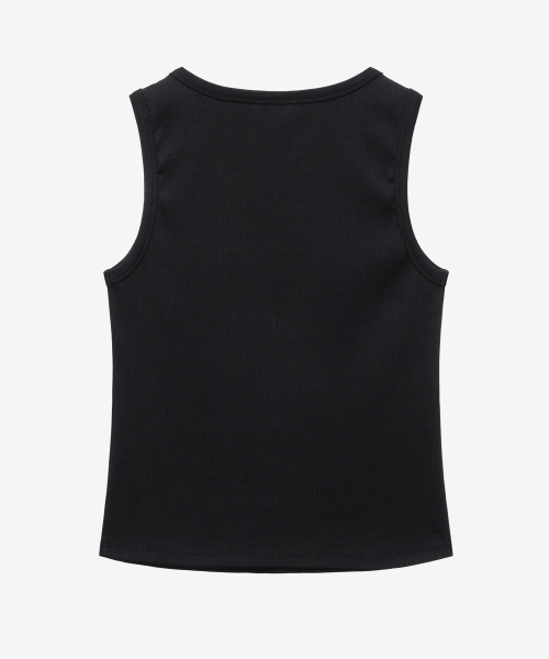 MIND BRIDGE WOMEN（マインドブリッジウーマン）の「[W]リブ袖なしトップス - 3色（Tシャツ/カットソー・レディース・ブラック/ホワイト/グレー・55/66）」の6枚目の写真