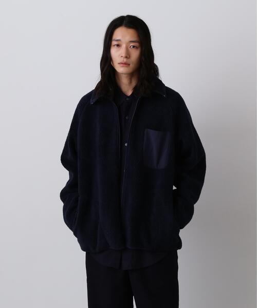 Y(ワイ)の「Y / RECYCLE POLYESTER BOA BLOUSON(ブルゾン・メンズ・ネイビー/ホワイト・LARGE/MEDIUM)」の1枚目の写真