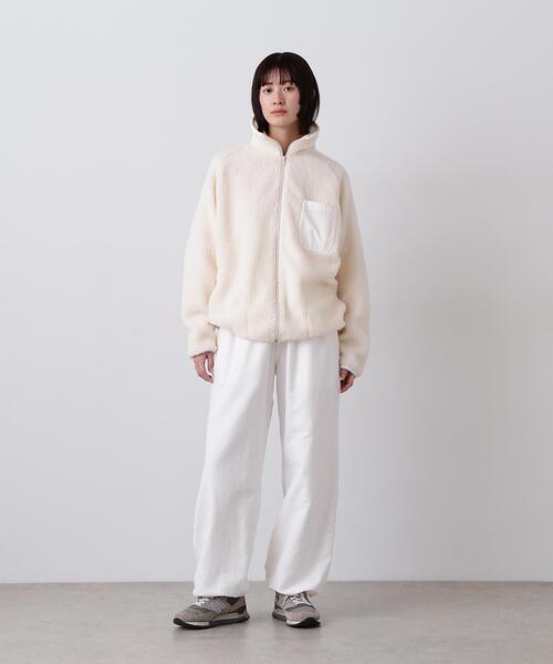 Y(ワイ)の「Y / RECYCLE POLYESTER BOA BLOUSON(ブルゾン・メンズ・ネイビー/ホワイト・LARGE/MEDIUM)」の3枚目の写真