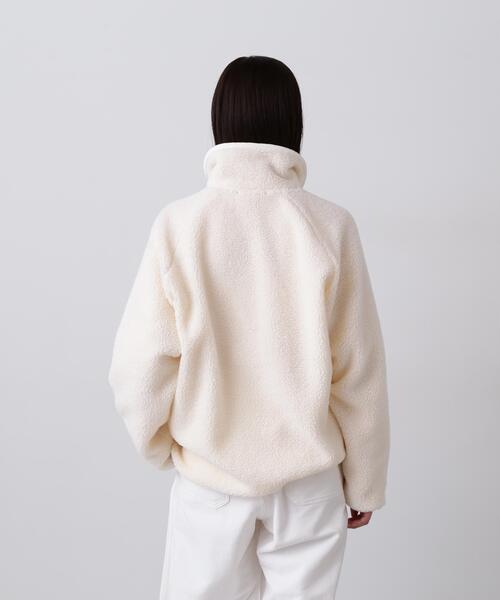 Y(ワイ)の「Y / RECYCLE POLYESTER BOA BLOUSON(ブルゾン・メンズ・ネイビー/ホワイト・LARGE/MEDIUM)」の5枚目の写真