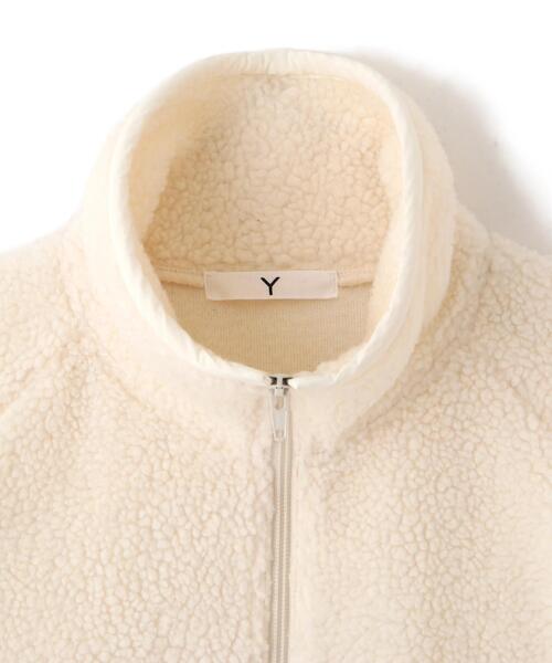 Y(ワイ)の「Y / RECYCLE POLYESTER BOA BLOUSON(ブルゾン・メンズ・ネイビー/ホワイト・LARGE/MEDIUM)」の10枚目の写真
