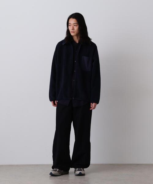 Y(ワイ)の「Y / RECYCLE POLYESTER BOA BLOUSON(ブルゾン・メンズ・ネイビー/ホワイト・LARGE/MEDIUM)」の17枚目の写真
