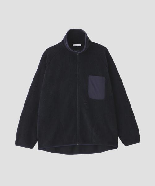 Y(ワイ)の「Y / RECYCLE POLYESTER BOA BLOUSON(ブルゾン・メンズ・ネイビー/ホワイト・LARGE/MEDIUM)」の18枚目の写真