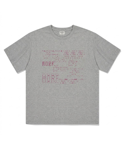 THEMORFHOUSE(ザモーフハウス)の「アスキーキャット オーバーサイズ 半袖Tシャツ グレー(Tシャツ/カットソー・レディース・その他・SMALL/MEDIUM/LARGE)」の1枚目の写真