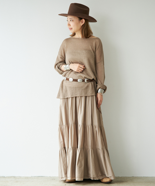 Puntovita(プントヴィータ)の「【PUNTOVITA/プントヴィータ】 CONCHO BELT BROWN(ベルト・レディース・ブラウン・80)」の2枚目の写真