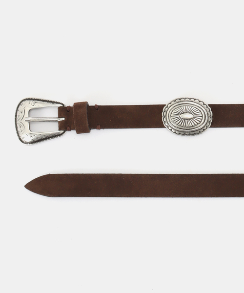 Puntovita(プントヴィータ)の「【PUNTOVITA/プントヴィータ】 CONCHO BELT BROWN(ベルト・レディース・ブラウン・80)」の4枚目の写真