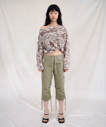 SOMSOC（ソムソック）の「DAZE MIXED DENIM CAPRI PANTS_KHAKI（その他パンツ）」