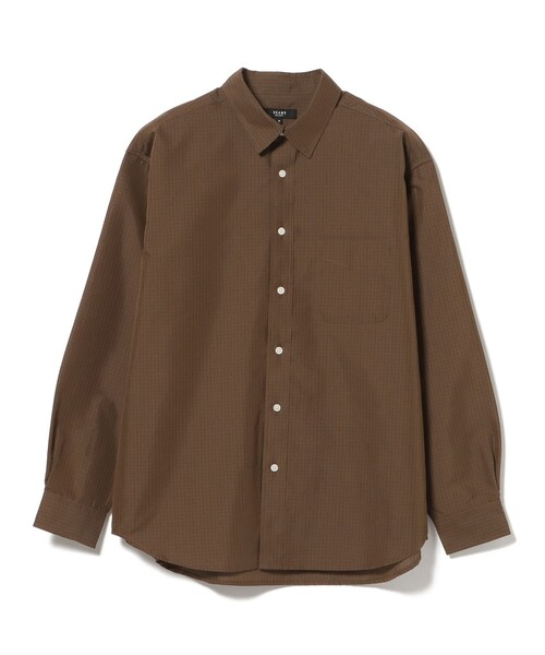 BEAMS HEART(ビームスハート)の「グリッドチェック レギュラーカラーシャツ(シャツ/ブラウス・メンズ・ブルー/ブラウン/ブラック・MEDIUM/SMALL/LARGE)」の9枚目の写真