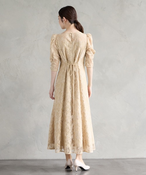 AIMER(エメ)の「ラメモールレース七分袖パネルラインフレアパーティードレス 結婚式 お呼ばれ ドレス 20代 30代(ドレス・レディース・グリーン/チャコールグレー/ベージュ/ブラウン・SMALL/MEDIUM/LARGE)」の19枚目の写真