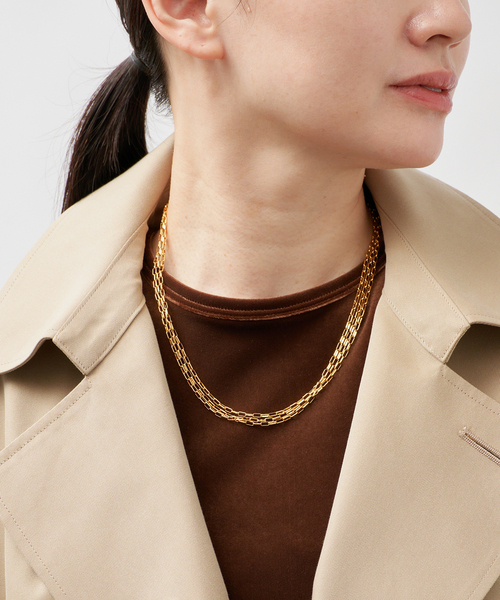 Chibi Jewels (チビジュエルズ)の「CHIBI JEWELS チビジュエルズ Long Long Chain Mini Rectangle chain(ネックレス・レディース・ゴールド・FREE)」の6枚目の写真