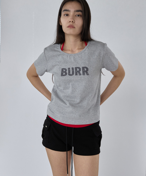 RENSE(レンセ)の「BURR Graphic Tee Melange Gray(Tシャツ/カットソー・レディース・その他・OS)」の1枚目の写真