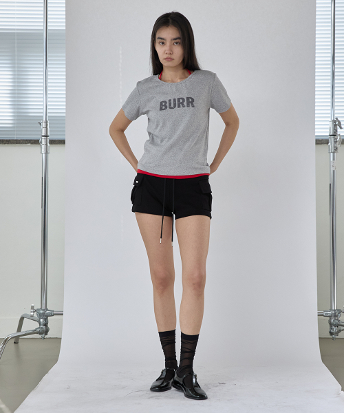 RENSE(レンセ)の「BURR Graphic Tee Melange Gray(Tシャツ/カットソー・レディース・その他・OS)」の2枚目の写真