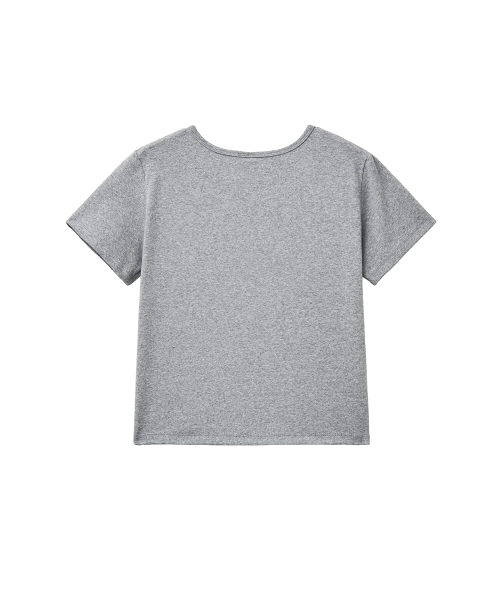 RENSE(レンセ)の「BURR Graphic Tee Melange Gray(Tシャツ/カットソー・レディース・その他・OS)」の4枚目の写真