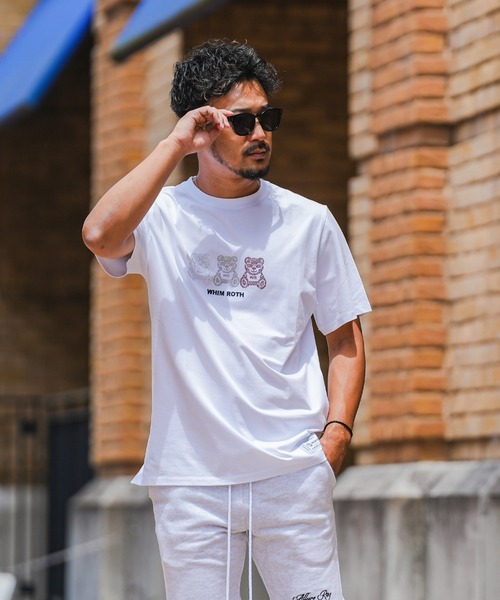 adamsJUGGLER(アダムスジャグラー)の「W/Rアイシーベアーティー(Tシャツ/カットソー・メンズ・ホワイト/ブラック・XL/M/L)」の1枚目の写真