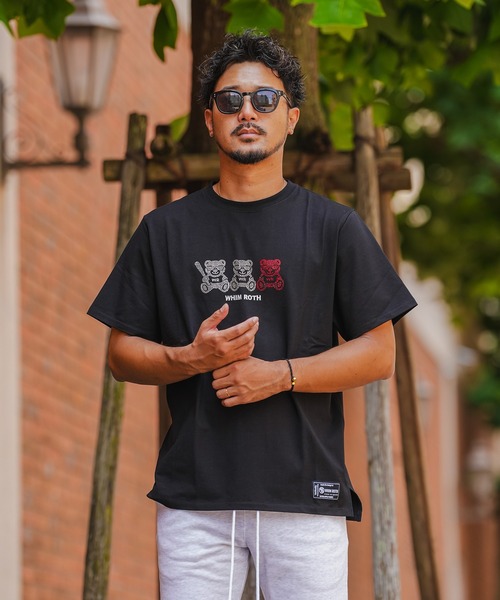 adamsJUGGLER(アダムスジャグラー)の「W/Rアイシーベアーティー(Tシャツ/カットソー・メンズ・ホワイト/ブラック・XL/M/L)」の19枚目の写真