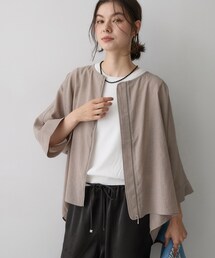 ドルマンスリーブ シアーシャツブルゾン