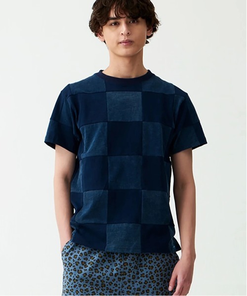 Good On(グッドオン)の「Good On/グッドオン INDIGO PATCH WORK TEE(Tシャツ/カットソー・メンズ・インディゴブルー・X-LARGE/LARGE/MEDIUM/XX-LARGE)」の9枚目の写真