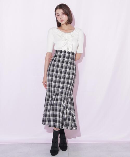 JILL by JILL STUART（ジルバイジルスチュアート）の「イレヘムマーメイドスカート（スカート・レディース・ブラック系その他/グレー・FREE）」の7枚目の写真