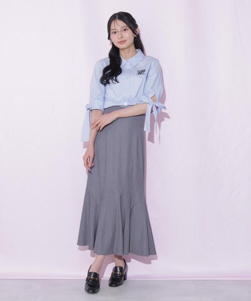 JILL by JILL STUART（ジルバイジルスチュアート）の「イレヘムマーメイドスカート（スカート・レディース・ブラック系その他/グレー・FREE）」の19枚目の写真