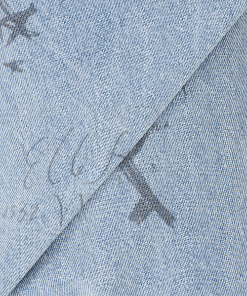 B.C STOCK（ベーセーストック）の「ウォッシャブル / DU JOUR / デュ ジュール SCRIPT PIPE JEAN（デニムパンツ・レディース・ベージュ/サックスブルー・38/36）」の4枚目の写真