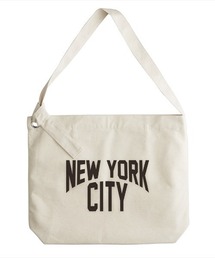 Ol' Basics(オール・ベーシックス) ショルダーバッグ キャンバス NEW YORK CITY ニューヨーク ロゴ プリント 鞄 BAG アメカジ メンズ レディース ユニセックス