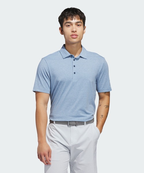 adidas(アディダス)の「アルティメット365+ GO-TO プリント ポロシャツ【adidas Golf/アディダスゴルフ】(ポロシャツ・メンズ・ブルー・X-LARGE/SMALL/3XL/XX-LARGE/LARGE/MEDIUM)」の1枚目の写真