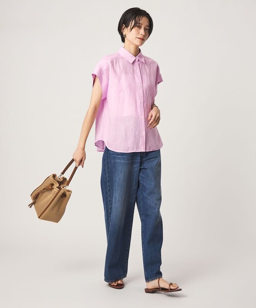 green label relaxing(グリーンレーベルリラクシング)の「ノースリーブ バランス シャツ(シャツ/ブラウス・レディース・ライトブルー/ライトピンク/モカ・FREE)」の17枚目の写真
