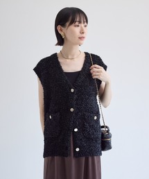 cloche ワシャワシャニットベスト